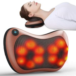 Electric Massager Pillow for Home & Car (Brown)