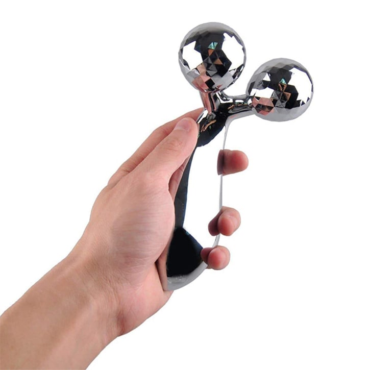 Combo Of 3D Manual Roller with Jade Roller + Gua Sha Facial Tools Massagers - Image 5