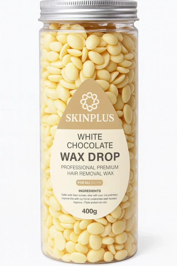 White Chocolate Hard Wax Beans – 400g | Professional Stripless Hair Removal
