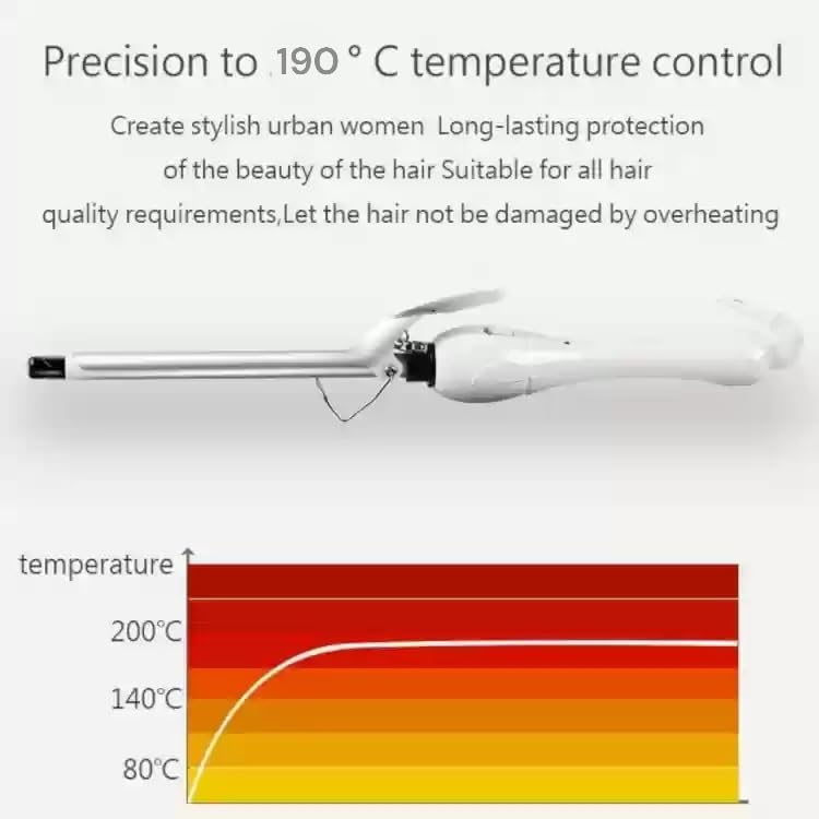 Hong Di Hair Curling Iron – Ceramic Curling Wand - Image 6