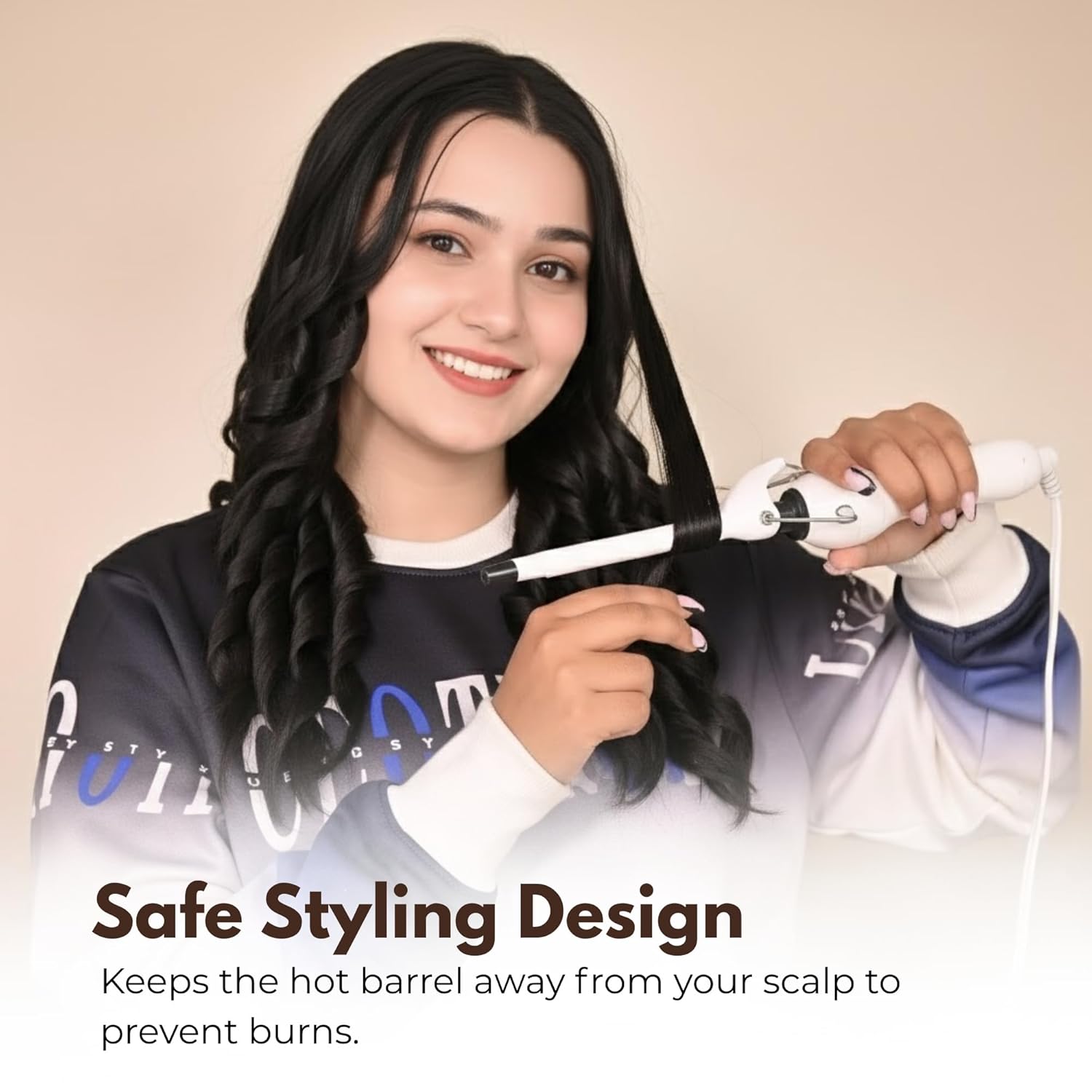 Hong Di Hair Curling Iron – Ceramic Curling Wand - Image 4