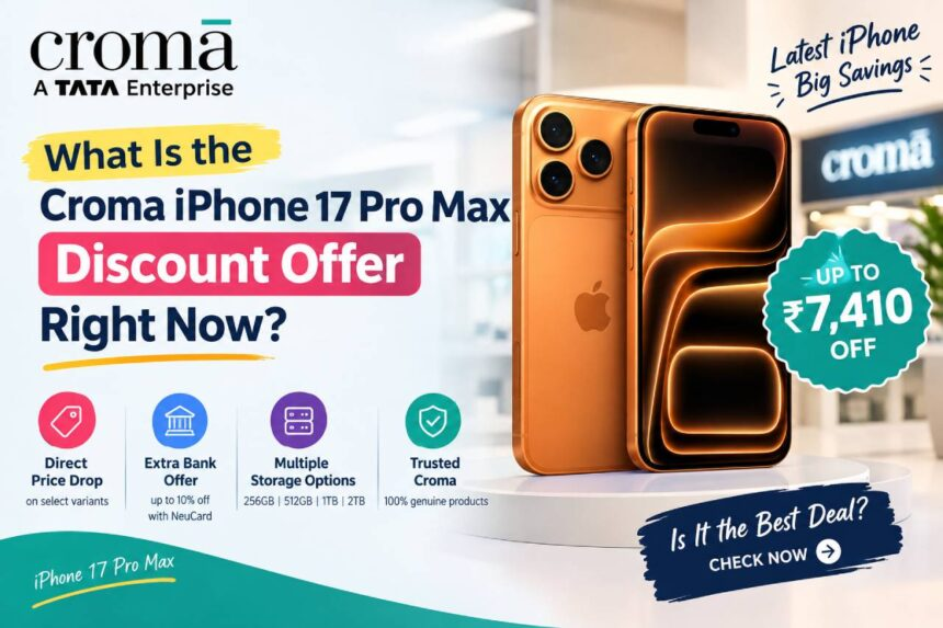 Croma par iPhone 17 Pro deals check karein